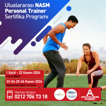 NASM Sertifikalı Personal Trainer Eğitimi (EREPS-L4) Eylül - Kasım 2024