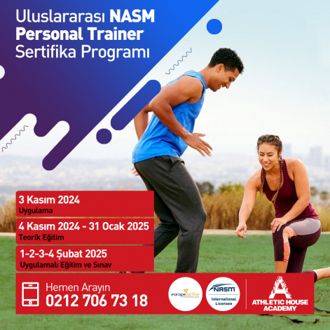 NASM Sertifikalı Personal Trainer Eğitimi (EREPS-L4) Kasım 2024 - Şubat 2025