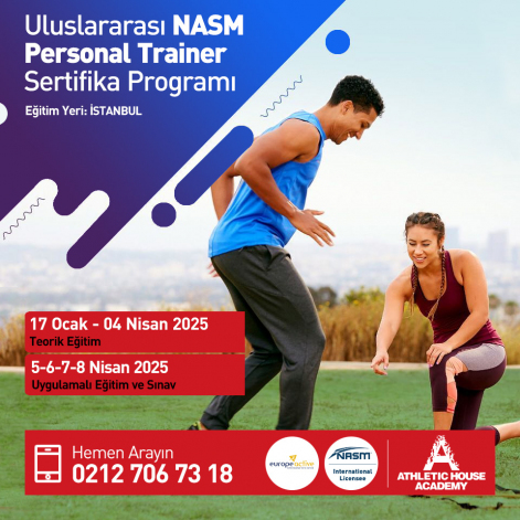 NASM Sertifikalı Personal Trainer Eğitimi (EREPS-L4) Ocak - Nisan 2025